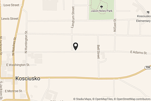 Map with location marker