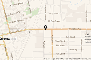 Map with location marker