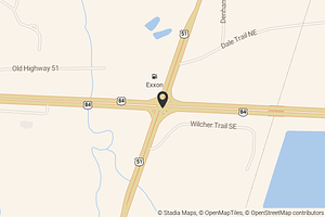 Map with location marker