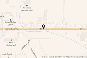 Map with location marker