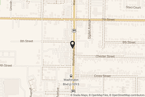 Map with location marker