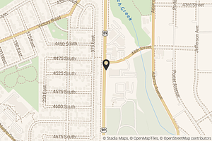 Map with location marker