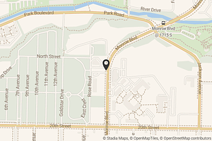 Map with location marker