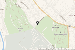 Map with location marker