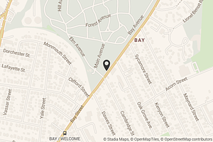 Map with location marker