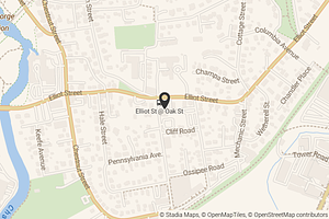 Map with location marker