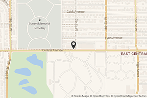 Map with location marker