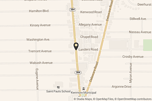 Map with location marker