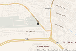 Map with location marker