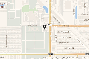 Map with location marker