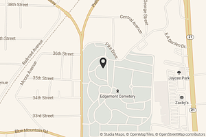 Map with location marker