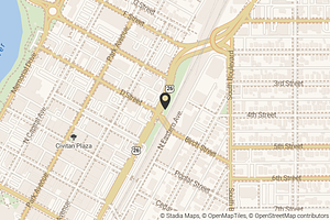 Map with location marker