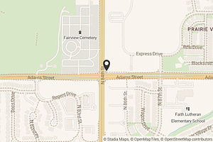 Map with location marker