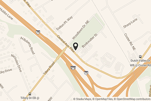 Map with location marker