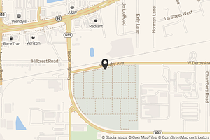 Map with location marker